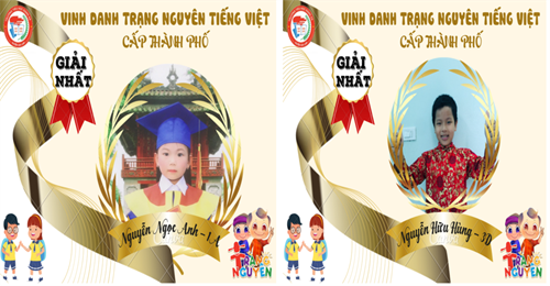 Vinh danh học sinh đạt giải Hội thi Trạng Nguyên Tiếng Việt